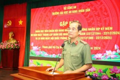 Trường Đại học An ninh nhân dân tổ chức gặp mặt nhân dịp kỷ niệm 80 năm Ngày thành lập Quân đội nhân dân Việt Nam và 35 năm Ngày hội Quốc phòng toàn dân (22/12/1944 - 22/12/2024)