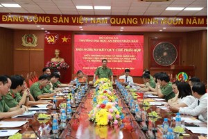 Trường Đại học An ninh nhân dân tổ chức Hội nghị sơ kết quy chế phối hợp với Học viện Chính trị Công an nhân dân và Trường Đại học Tôn Đức Thắng