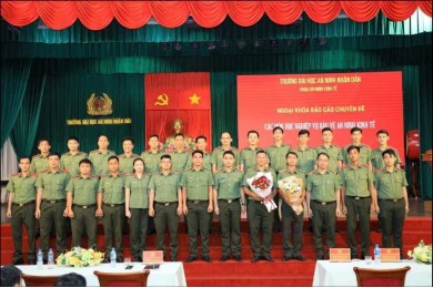 Khoa An ninh kinh tế tổ chức hoạt động ngoại khoá các môn học nghiệp vụ bảo vệ an ninh kinh tế