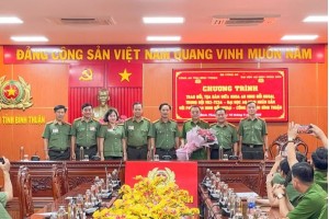 Trường Đại học An ninh nhân dân tổ chức cho học viên tham quan thực tế tại Công an tỉnh Bình Thuận