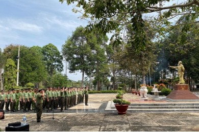 Học viên Trường Đại học An ninh nhân dân về nguồn nhân dịp mừng Đảng, mừng Xuân Tân Sửu năm 2021