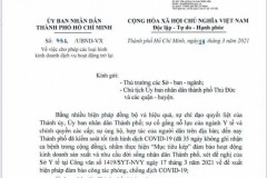 Ban chỉ đạo phòng, chống dịch Trường Đại học ANND triển khai văn bản của Ủy ban nhân dân Thành phố.