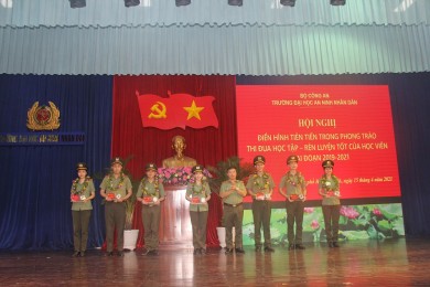 Hội nghị điển hình tiên tiến trong phong trào thi đua học tập - rèn luyện tốt của học viên Trường Đại học An ninh nhân dân giai đoạn 2019 - 2021