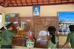 Học viên Trường Đại học An ninh nhân dân về nguồn nhân dịp kỷ niệm 46 năm Ngày giải phóng miền Nam, thống nhất đất nước (30/4/1975 - 30/4/2021)