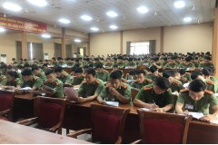 Trường Đại học An ninh nhân dân tổ chức vòng loại Cuộc thi tìm hiểu Điều lệnh Công an nhân dân, năm 2021