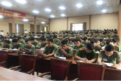 Trường Đại học An ninh nhân dân tổ chức vòng loại Cuộc thi tìm hiểu Điều lệnh Công an nhân dân, năm 2021