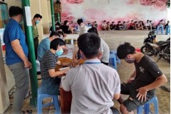Học viên Trường Đại học An ninh nhân dân đồng hành cùng nhân dân trên tuyến đầu phòng chống dịch COVID-19