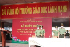 Trường Đại học An ninh nhân dân tổ chức Lễ xuất quân tăng cường chi viện hỗ trợ đảm bảo an ninh, trật tự trong phòng, chống dịch COVID-19 trên địa bàn tỉnh Bình Dương