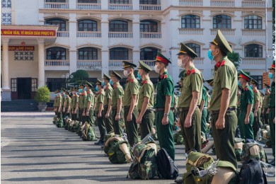Trường Đại học An ninh nhân dân tiếp tục tăng cường chi viện  hơn 150 học viên đến tỉnh Bình Dương và Long An