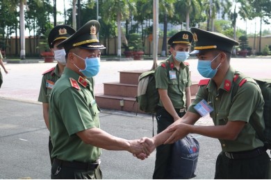 Nhìn lại một tháng học viên Trường Đại học An ninh nhân dân cùng Công an các tỉnh, thành phố phía Nam tổ chức phòng, chống dịch