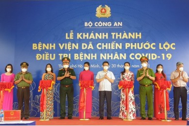 Bộ Công an khánh thành Bệnh viện dã chiến điều trị COVID-19 tại TP. HCM