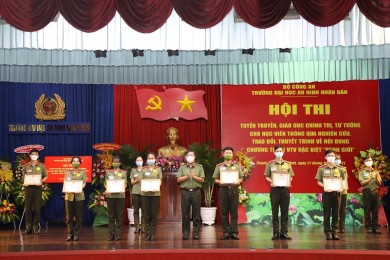 Trường Đại học An ninh nhân dân tổ chức thành công Hội thi tuyên truyền, giáo dục chính trị, tư tưởng cho học viên thông qua nghiên cứu, trao đổi, thuyết trình về nội dung Chương trình VTV đặc biệt “Ranh giới”