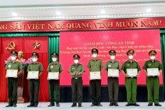 Trường Đại học An ninh nhân dân tham gia Lễ Tổng kết tăng cường chi viện hỗ trợ đảm bảo an ninh, trật tự trong phòng, chống dịch COVID-19 trên địa bàn tỉnh Long An