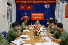 Ban Giám hiệu Trường Đại học An ninh nhân dân kiểm tra công tác phòng, chống dịch COVID-19 tại Phòng Quản lý học viên