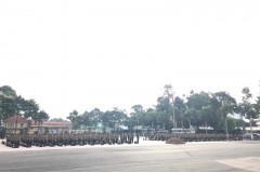 Trường Đại học An ninh nhân dân tổ chức giao quân huấn luyện đầu khóa Khóa D30 theo Kế hoạch của Bộ Công an