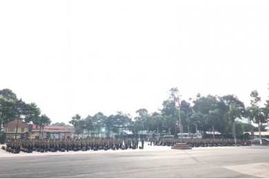 Trường Đại học An ninh nhân dân tổ chức giao quân huấn luyện đầu khóa Khóa D30 theo Kế hoạch của Bộ Công an