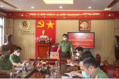 Hội nghị giao ban tháng 12/2021 Ban Chỉ đạo phòng, chống dịch COVID-19 Trường Đại học An ninh nhân dân