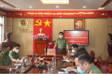 Hội nghị giao ban tháng 12/2021 Ban Chỉ đạo phòng, chống dịch COVID-19 Trường Đại học An ninh nhân dân