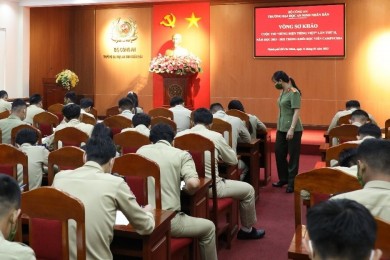 Trường Đại học An ninh nhân dân tổ chức Vòng Sơ khảo cuộc thi “Hùng biện tiếng Việt” lần thứ II, năm học 2021 - 2022 trong khối học viên Campuchia