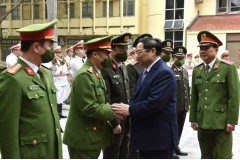Thủ tướng Chính phủ Phạm Minh Chính thăm và chúc Tết một số đơn vị Công an