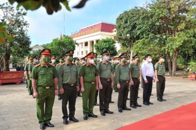 Thứ trưởng Lê Văn Tuyến thăm, làm việc tại Công an Đắk Nông