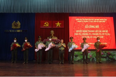 Đảng ủy P6 tổ chức Lễ công bố các quyết định thành lập chi bộ khối học viên nhập học Đợt 1 năm 2022  