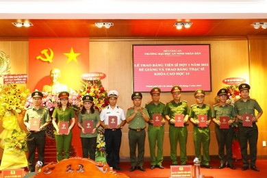 Trường Đại học An ninh nhân dân tổ chức Lễ trao bằng Tiến sĩ đợt 1 năm 2022 và bế giảng Khóa Cao học 14