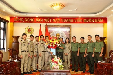 Học viên Campuchia tại Trường Đại học An ninh nhân dân tham gia các hoạt động chào mừng kỷ niệm 77 năm Quốc khánh nước Cộng hoà xã hội chủ nghĩa Việt Nam