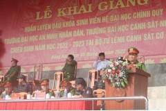 Khai giảng huấn luyện đầu khóa cho học viên hệ Chính quy tuyển mới năm học 2022-2023 tại Bộ Tư lệnh Cảnh sát cơ động