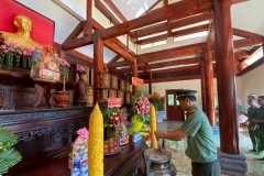 Trường Đại học An ninh nhân dân tổ chức về nguồn và thăm các đồng chí cán bộ, giáo viên Trường đang tăng cường về các xã biên giới thuộc huyện Lộc Ninh, tỉnh Bình Phước