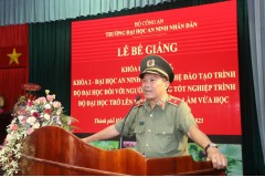 Trường Đại học An ninh nhân dân tổ chức Lễ bế giảng Khóa Cao học 15 và Khóa 2 - Đào tạo trình độ đại học đối với người có bằng tốt nghiệp đại học trở lên hình thức vừa làm vừa học mở tại Trường