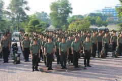 Lễ xuất quân học viên Trường Đại học An ninh nhân dân hỗ trợ Công an Thành phố Hồ Chí Minh đảm bảo an ninh, trật tự đợt cao điểm tấn công trấn áp tội phạm dịp Tết Nguyên đán Quý Mão năm 2023