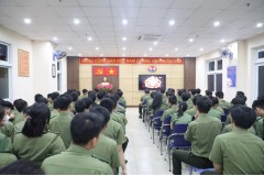 Phòng Quản lý học viên tổ chức cho học viên trực Tết xem truyền hình trực tiếp Chương trình hòa nhạc chào Xuân “New year concert 2023” do Bộ Công an tổ chức