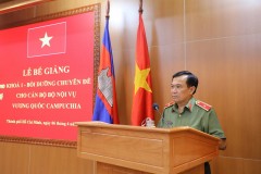 Trường Đại học An ninh nhân dân tổ chức Bế giảng khóa Bồi dưỡng nghiệp vụ chuyên đề cho cán bộ Bộ Nội vụ Vương quốc Campuchia
