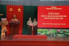 Tổ chức Lễ Bế giảng Khóa 18 - Đại học An ninh nhân dân hình thức vừa làm vừa học mở tại Trường