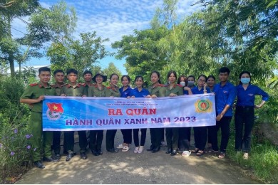 Tinh thần xung kích của tuổi trẻ Trường Đại học An ninh nhân dân trong Chiến dịch tình nguyện hè năm 2023 tại địa bàn tỉnh Sóc Trăng