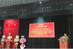 Lễ Khai giảng huấn luyện đầu khóa học viên trúng tuyển đào tạo văn bằng 2 tuyển sinh tuyển mới đợt 2 tại Bộ Tư lệnh Cảnh sát cơ động