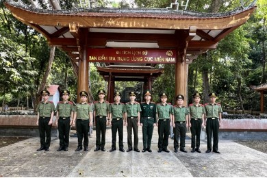Trường Đại học An ninh nhân dân tổ chức hoạt động về nguồn cho học viên tại Khu Di tích lịch sử - văn hóa căn cứ Ban An ninh Trung ương Cục miền Nam