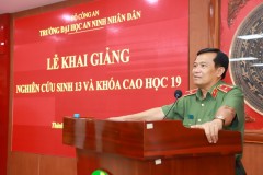 Trường Đại học An ninh nhân dân tổ chức khai giảng Khóa Nghiên cứu sinh 13 và Khóa Cao học 19