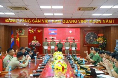 Trường Đại học An ninh nhân dân tổ chức các hoạt động cho học viên Campuchia đón Tết cổ truyền Chôl Chnăm Thmây năm 2024