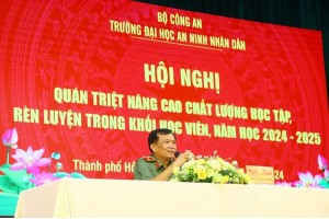 Trường Đại học An ninh nhân dân tổ chức Hội nghị quán triệt nâng cao chất lượng học tập, rèn luyện trong khối học viên, năm học 2024 - 2025