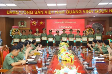 Trường Đại học An ninh nhân dân tổ chức Lễ Bế giảng Khóa 13 - Hệ liên thông từ Trung cấp lên Đại học, hình thức Chính quy