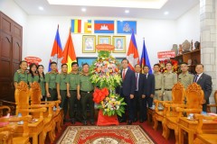 Trường Đại học An ninh nhân dân tổ chức các hoạt động Chào mừng 71 năm Ngày Quốc khánh Vương quốc Campuchia
