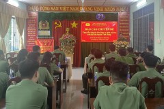 Phòng Quản lý học viên, Trường Đại học An ninh nhân dân tổ chức cho học viên Trung đội LT-T14B tham quan thực tế tại huyện Vĩnh Hưng, tỉnh Long An