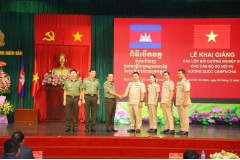 Trường Đại học An ninh nhân dân tổ chức Lễ khai giảng các lớp bồi dưỡng nghiệp vụ cho cán bộ Bộ Nội vụ Vương quốc Campuchia