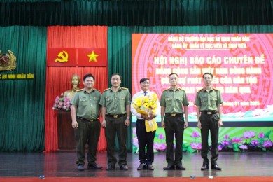 Đảng ủy P6 tổ chức Hội nghị báo cáo chuyên đề “Đảng Cộng sản Việt Nam đồng hành cùng sự phát triển của dân tộc Việt Nam trong 95 năm qua” trong khối học viên