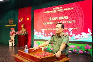 Trường Đại học An ninh nhân dân tổ chức Lễ Khai giảng các khóa hệ Liên thông, Văn bằng 2 chính quy tuyển sinh năm 2024