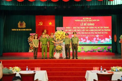 Trường Đại học An ninh nhân dân tổ chức Lễ Bế giảng Khóa 1 – Đào tạo trung cấp chính trị, hệ tập trung, lớp thứ 2, lớp thứ 3, lớp thứ 4 năm 2024