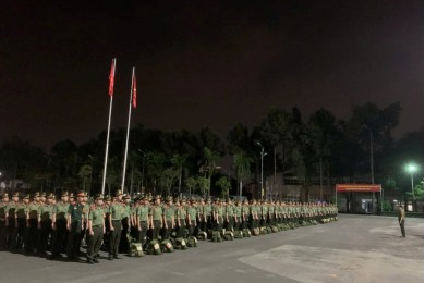 Hành quân dã ngoại - hoạt động thường xuyên của học viên, đơn vị dự bị chiến đấu Trường Đại học An ninh nhân dân