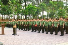 Trường Đại học An ninh nhân dân tổ chức lễ chào cờ đặc biệt trong khối học viên hướng đến Kỷ niệm 50 năm ngày Giải phóng miền Nam, thống nhất đất nước